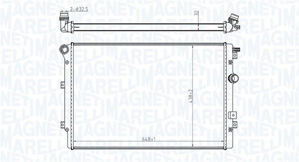 Радіатор основний Magneti Marelli 350213196800 ціна, від 86.33 USD
